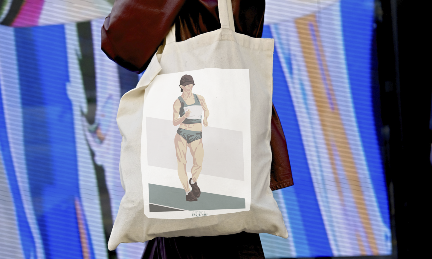 Tote bag ou sac athlétisme "Marche femme"