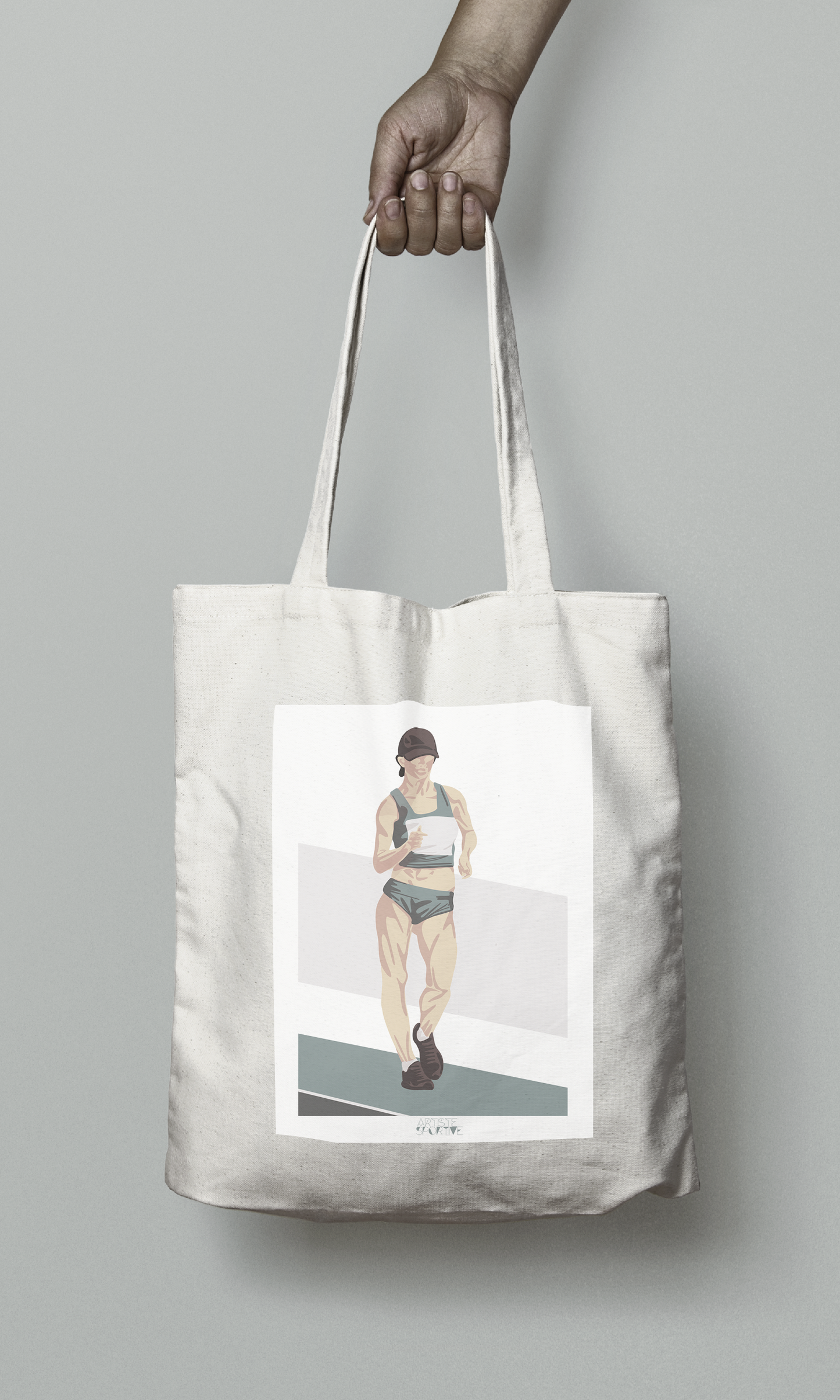 Tote bag ou sac athlétisme "Marche femme"