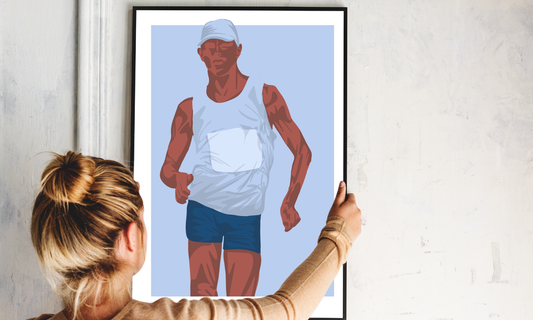 Athletics poster "Man walking"