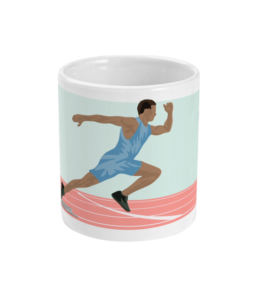 Tasse ou mug athlétisme "Sprint homme" - Personnalisable