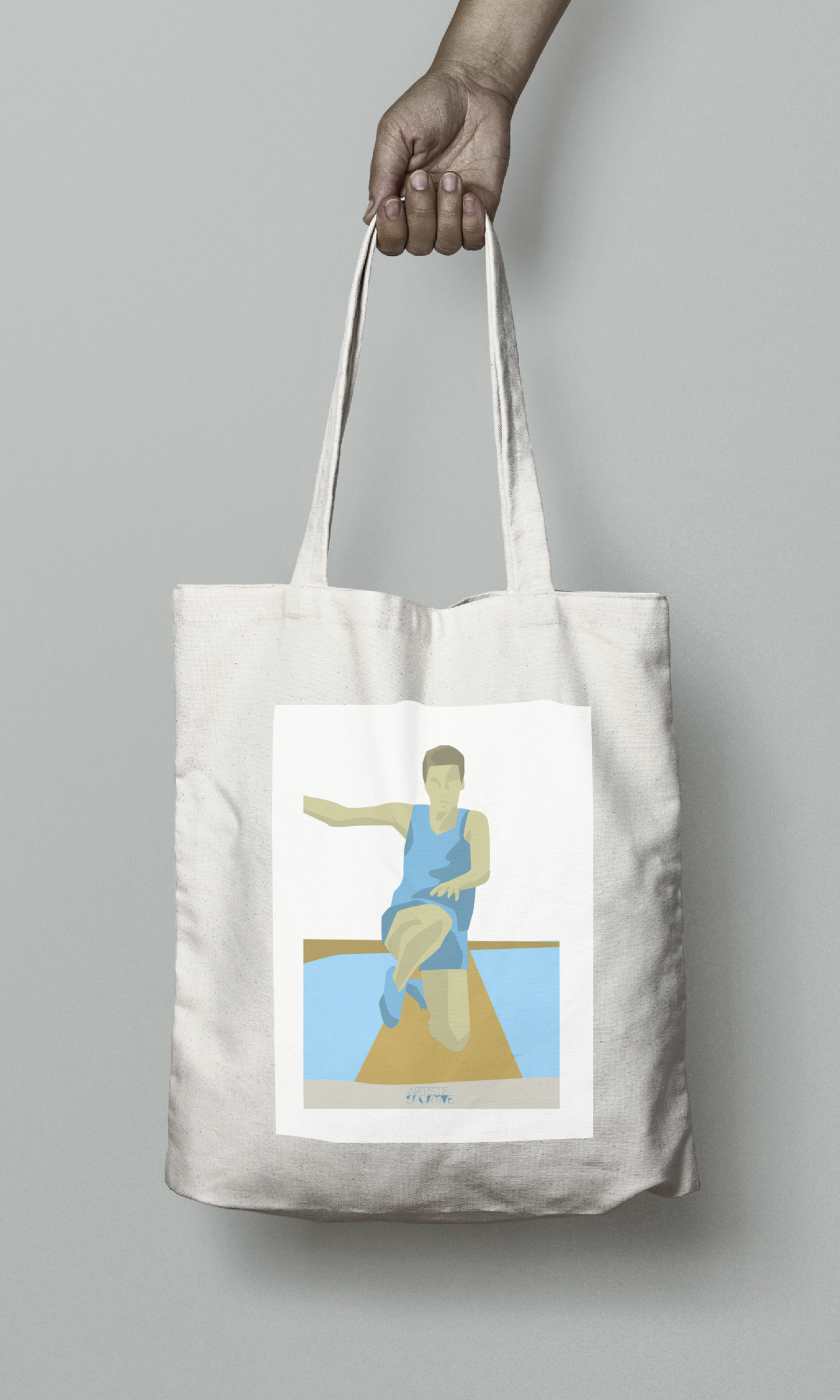 Tote bag or athletic bag "men's athletic jump"