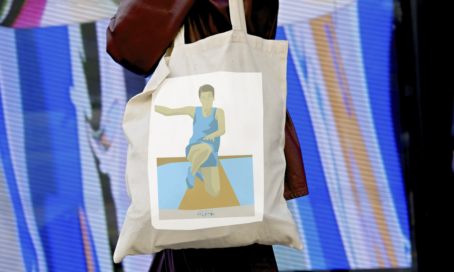 Tote bag or athletic bag "men's athletic jump"