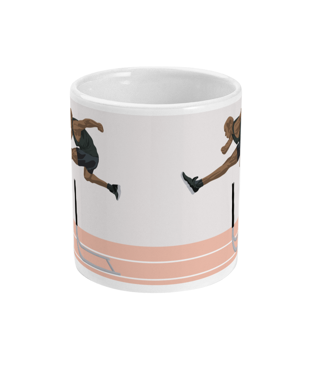 Tasse ou mug athlétisme "Saut haie homme" - Personnalisable
